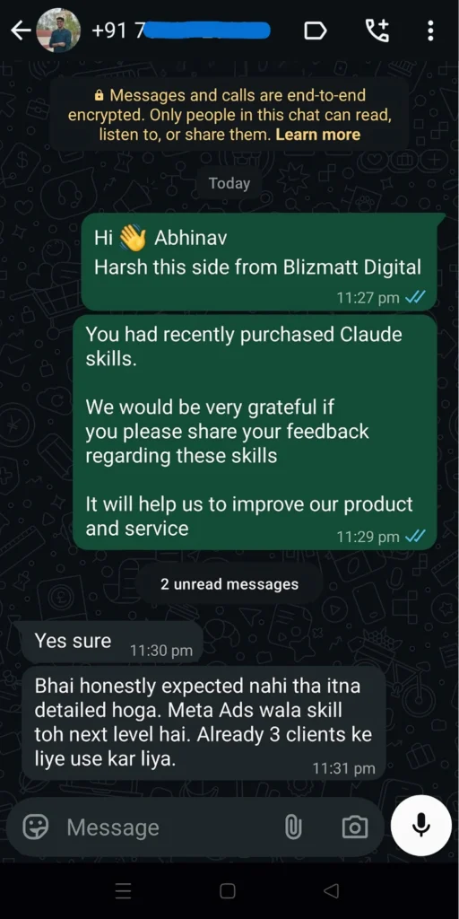 Claude Skills Whatsapp Reviews 05